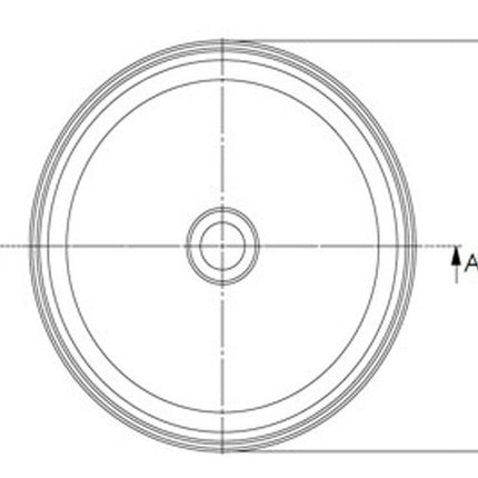Flared 400mm Round Washbowl