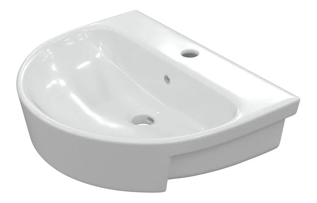 Coniston 555x435mm 1TH Semi Recessed Basin