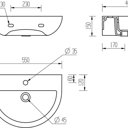 Auro 4-Piece Bathroom Suite | Rimless Close Coupled WC, Basin & Full Pedestal