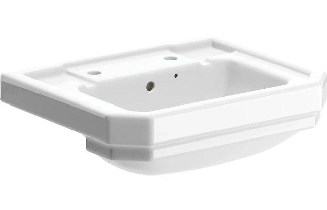 Traditional 495x445mm 2TH Semi Recessed Basin