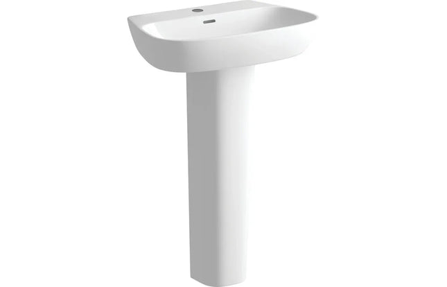 Cypress 600x400mm 1TH Basin & Full Pedestal