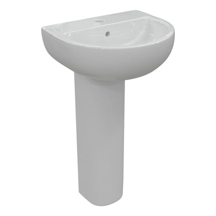 Auro 4-Piece Bathroom Suite | Rimless Close Coupled WC, Basin & Full Pedestal