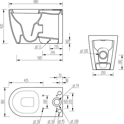 Jema Close Coupled Fully Shrouded WC with Soft Close Seat - White | Dual Flush | Lifetime Guarantee