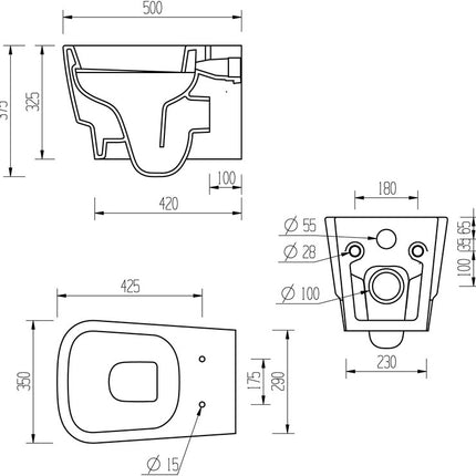 Cypress Wall Hung WC & Soft Close Seat