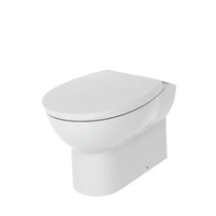 Rimless Back to Wall WC with Soft Close Seat - White | Compact 360x520mm | Lifetime Guarantee
