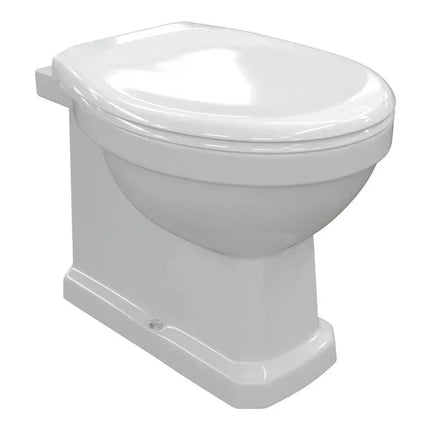 Traditional Back to Wall WC with Soft Close Seat | Classic Design Standard Soft close Chrome