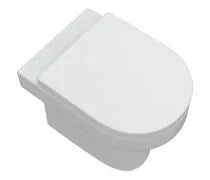 Tivoli Back to Wall WC Pan with Soft Close Seat - White | Standard or Comfort Height | Lifetime Guarantee