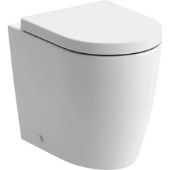 Coniston Rimless Back to Wall Comfort Height WC with Soft Close Seat