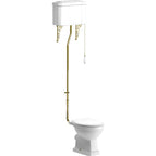 Brushed Brass / Satin White Wood Effect