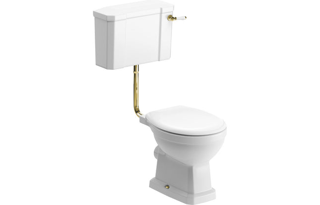 Traditional Low Level WC & Soft Close Seat