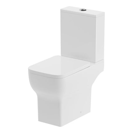 Auro 4-Piece Bathroom Suite | Rimless Close Coupled WC, Basin & Full Pedestal