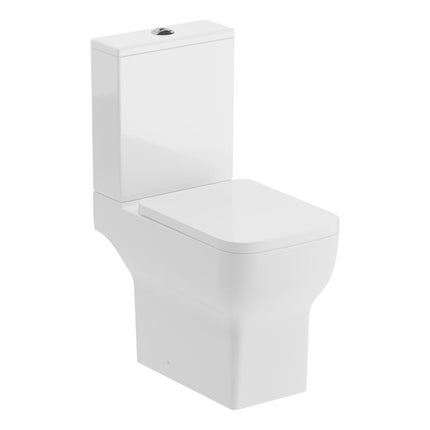 Auro 4-Piece Bathroom Suite | Rimless Close Coupled WC, Basin & Full Pedestal