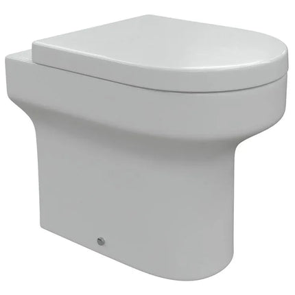 Tivoli Back to Wall WC Pan with Soft Close Seat - White | Standard or Comfort Height | Lifetime Guarantee Comfort Height Pan