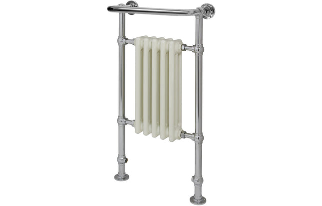 Lundi Traditional Radiator | White Steel | Central Heating | 2 Sizes
