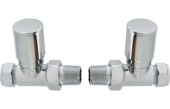 Patterned Chrome Radiator Valves
