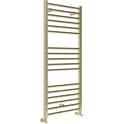 Element Straight 30mm Ladder Radiator - Brushed Brass