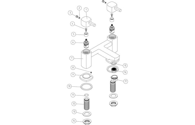 Hambledon Bath Filler - Chrome