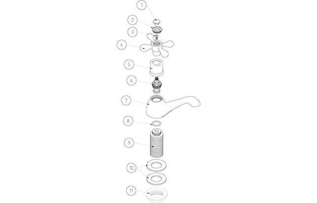 Buckham Bath Pillar Taps - Chrome