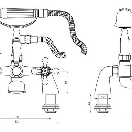 Buckham Bath/Shower Mixer - Chrome