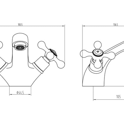 Buckham Basin Mixer - Chrome