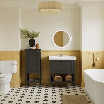 Elegance Floor Standing Vanity Unit with Basin - 1 Drawer | Classic Design