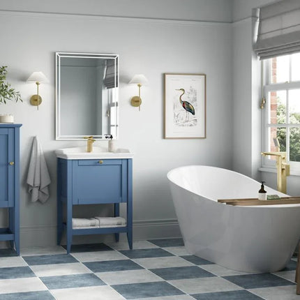 Elegance 470mm Floor Standing Midi Boy Unit - 1 Door | Classic Bathroom Storage