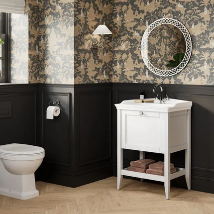 Elegance Floor Standing Vanity Unit with Basin - 1 Drawer | Classic Design