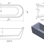 1500mm x 700mm