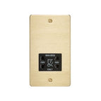 Shaver Socket Brass / Black