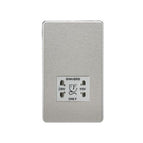 Screwless Brushed Chrome / Grey