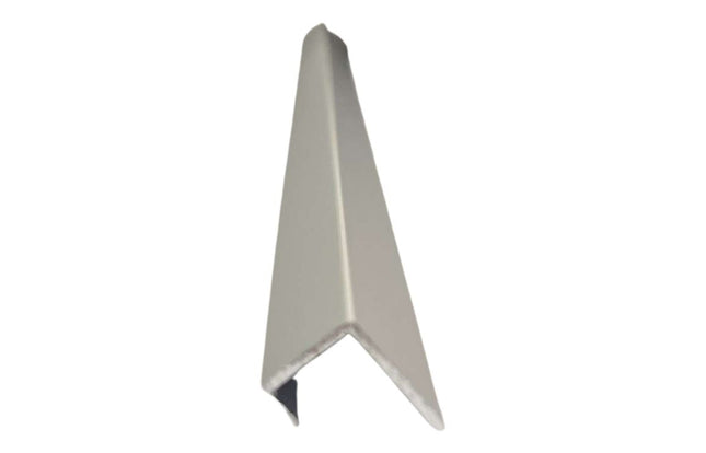Fibo J-Shaped End Cap Profile 2.4m - Wall Panel Edge Trim Aluminium