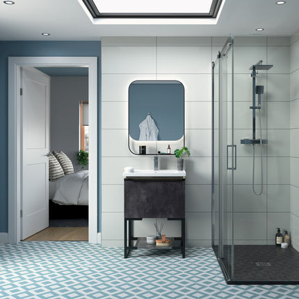 Ambience iKon Shower Side Panel — 8mm Toughened Glass — Chrome