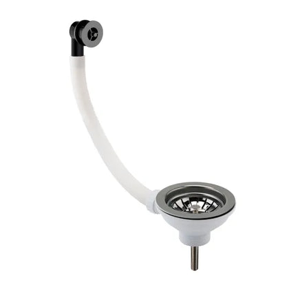90mm Basket Strainer Waste for Fireclay Sinks with Overflow – Chrome, Brushed Brass & Brushed Pewter | BC Sanitan