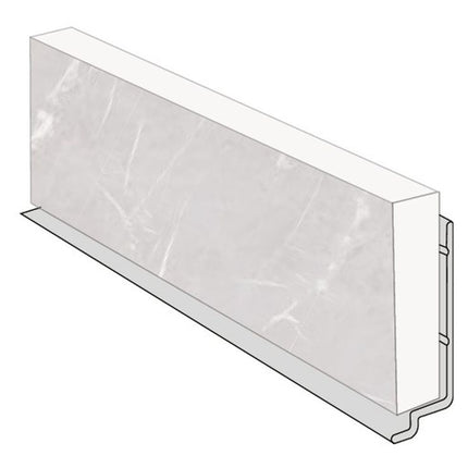 Fibo Aluminium Base Profile 2.4m Aluminium