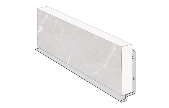 Fibo Aluminium Base Profile 2.4m Aluminium