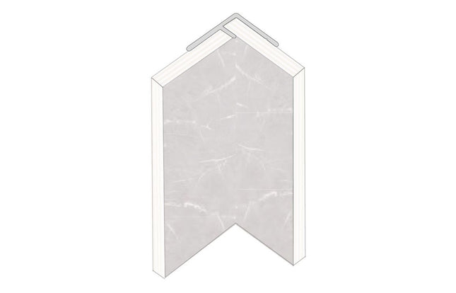 Fibo Aluminium Internal Hidden Profile 2360mm