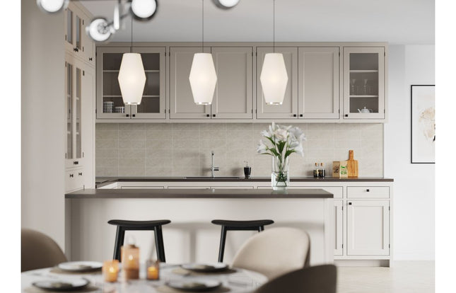 Fibo 30x10cm Rectangular Tile Splashback - Grey Sahara - Pack of 2 Panels