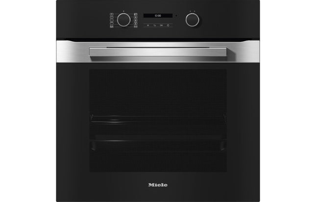 Miele H2861B Built-In Single Electric Oven - Clean Steel