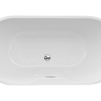 BG Bathrooms Pendine Freestanding Double End Bath 1655x745mm | White or Matt Black | 220L | 20-Year Guarantee
