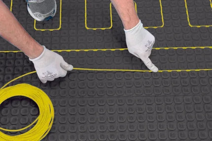 Amber Decoupling Membrane For Cable Heating Systems