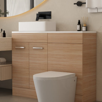 FlowLine 500mm Waterproof Base Unit | 2 Door | Storage or Sink Base | 3 Colours