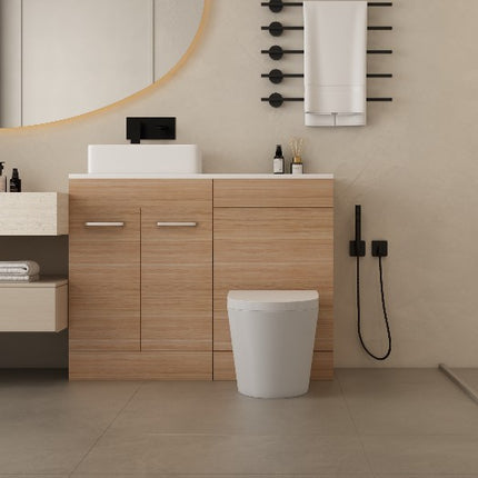 FlowLine 500mm Waterproof Base Unit | 2 Door | Storage or Sink Base | 3 Colours