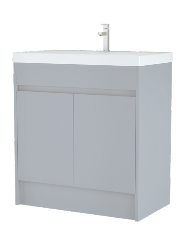 Melbourne 800mm Waterproof Vanity Unit with Slim Basin | 4 Colours