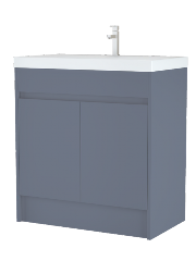 Melbourne 800mm Waterproof Vanity Unit with Slim Basin | 4 Colours