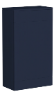 Portland 490mm Waterproof WC Unit with Worktop | 10 Colours