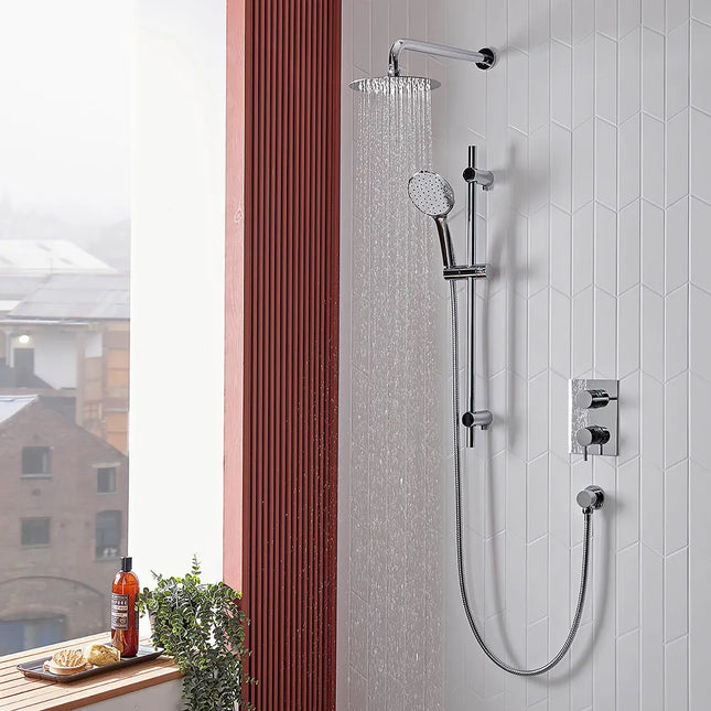 Roper Rhodes Joy Concealed Dual Function Shower System With Riser Kit and Overhead Shower