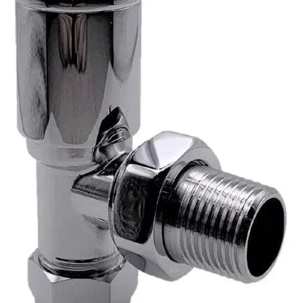 Kartell Dual Fuel Radiator Valve Set - 15mm Brass Angled & Straight Valves