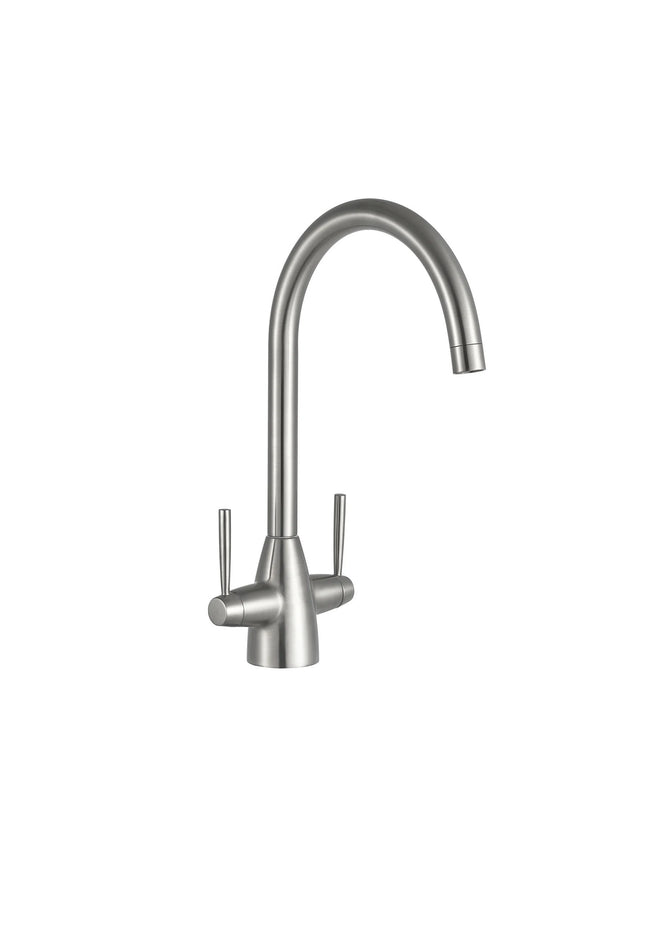 Moda Kitchen Sink Mixer, Brushed Steel