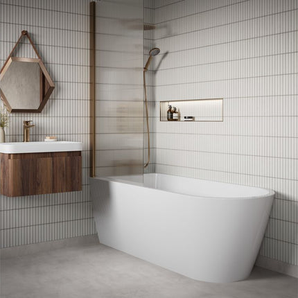 Eltham Freestanding Single End Bath | 1500 or 1630mm | Drillable | 20-Year Guarantee