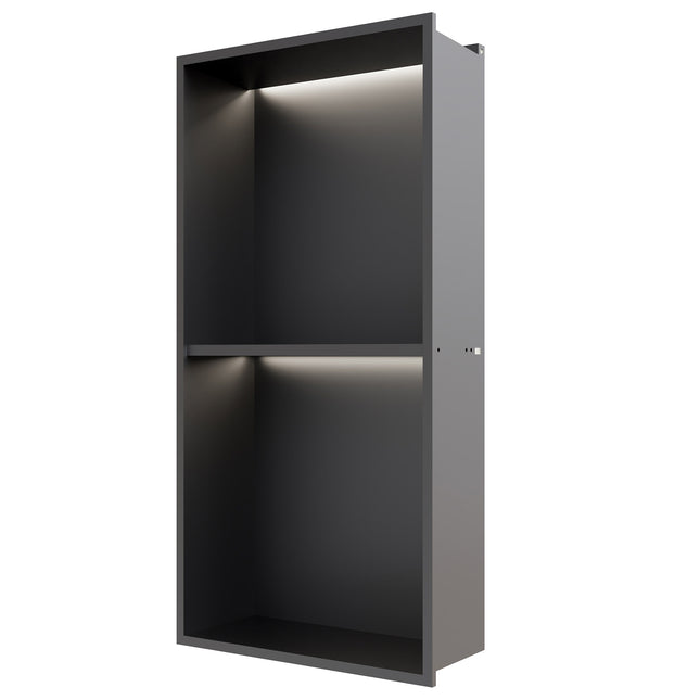 RAK INGOT 305 x 610mm Recessed Niche with Shelf and LED